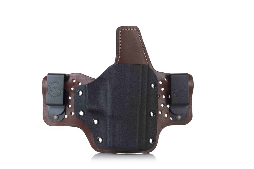 Falco Hybrid IWB Holster for Glock 19, Brown Right-Handed