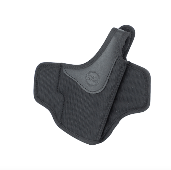 Falco Mayer OWB pancake nylonové puzdro na opasok s palcovou poistkou Glock 17, čierne pravé