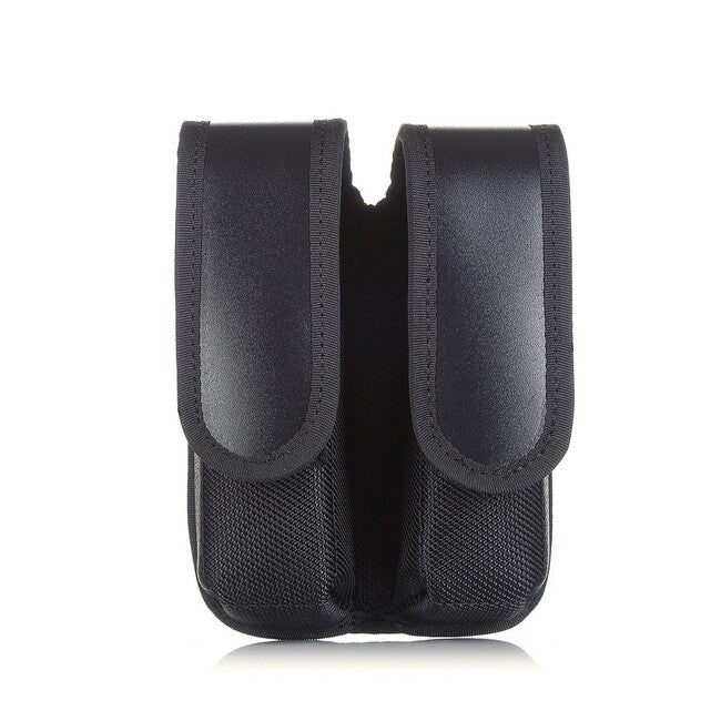 Falco Vertical Double Magazine Pouch, Premium Nylon, Black