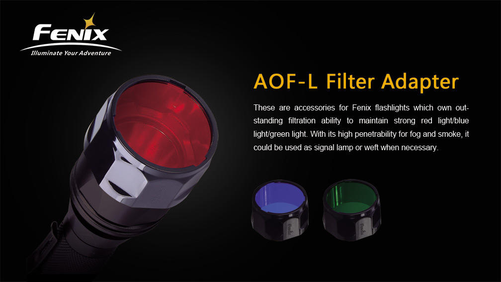 Fenix AOF-M Filter for Flashlights, Red