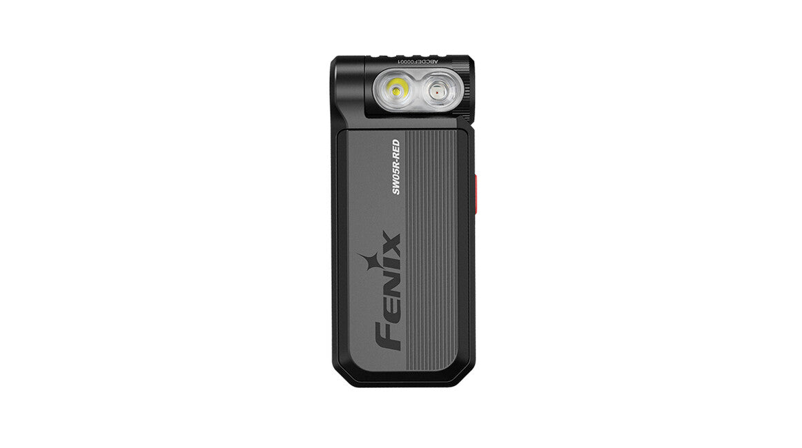 Fenix SW05R-RED Rechargeable Flashlight, Black