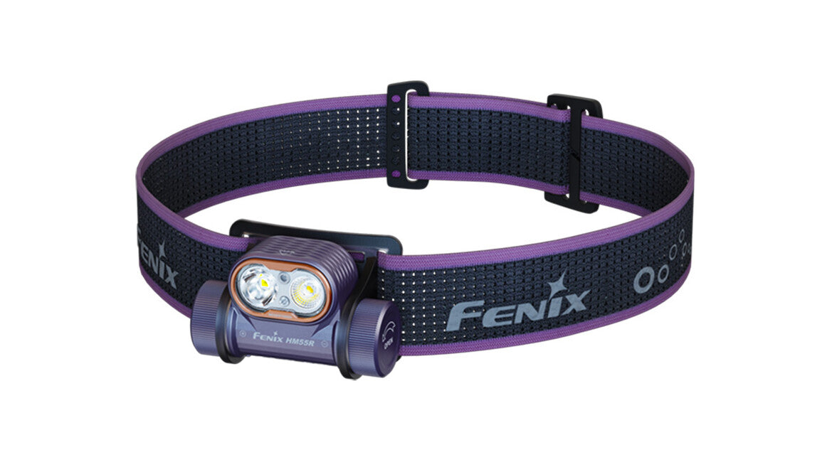 Fenix HM55R Rechargeable Headlamp, Dark Purple