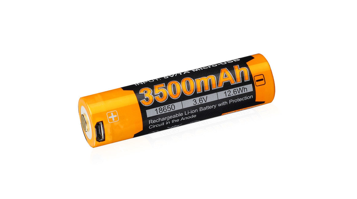 Fenix USB Rechargeable Battery 18650 3500 mAh, Li-ion