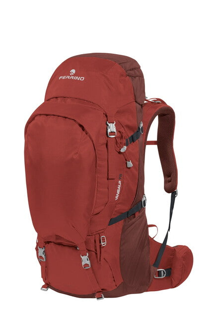 Ferrino Transalp 75L Trekking Backpack, Red