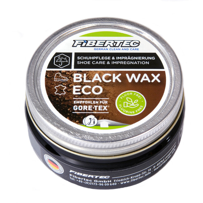Fibertec Shoe Wax Eco, Black, 100ml
