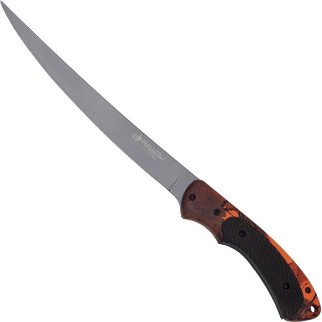 Haller rybársky nôž Filetier Griff orange/camo
