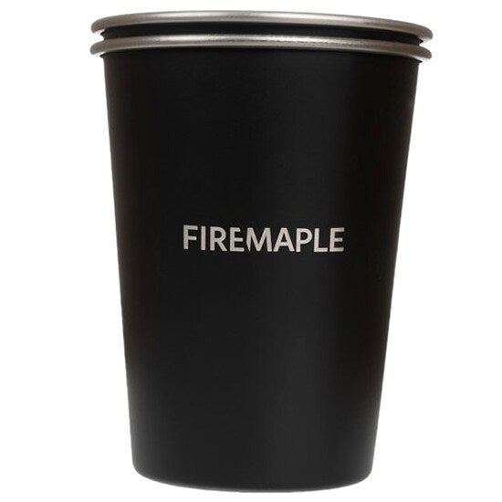 Fire Maple Poháre 2ks z nehrdzavejúcej ocele Antarctic 350 ml, čierny