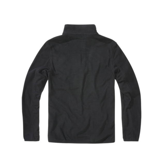 Brandit Fleece Troyer Pullover Jacket, Black