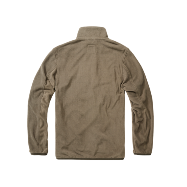 Brandit Fleece Troyer Jacket, Olive