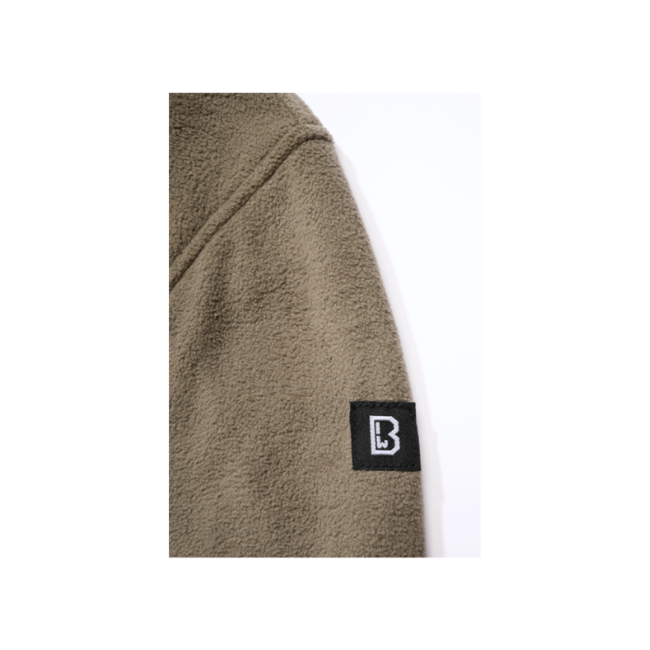 Brandit Fleece Troyer Jacket, Olive