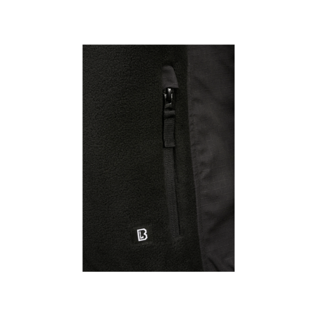 Brandit Fleecejacket Ripstop, Black