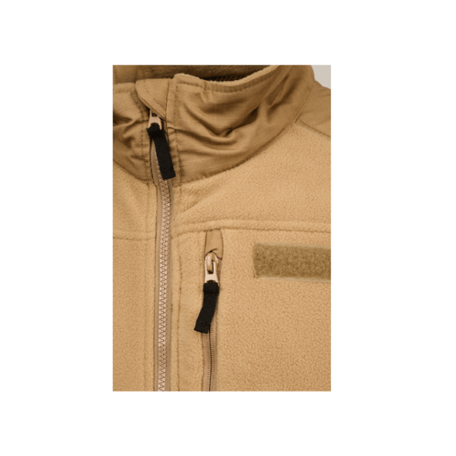 Brandit Ripstop Fleece Jacket, Camel