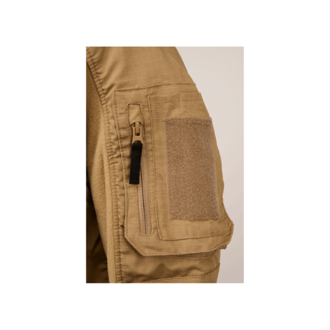 Brandit Ripstop Fleece Jacket, Camel
