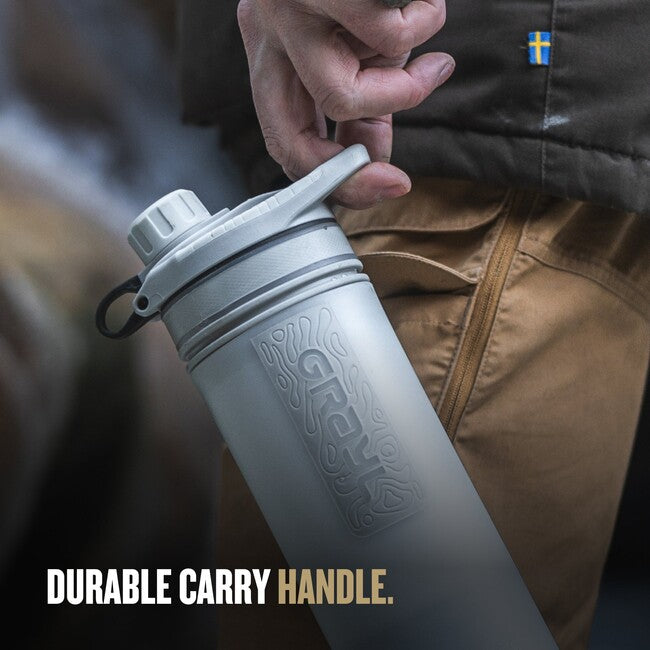 GRAYL GeoPress Water Filter Bottle 710ml, Alpine White