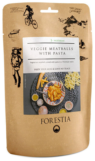 Jomipsa Vegetarian Meatballs Forestia with Pasta