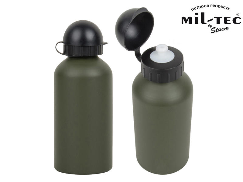 Mil-Tec Aluminum Bottle 0.5l, Olive