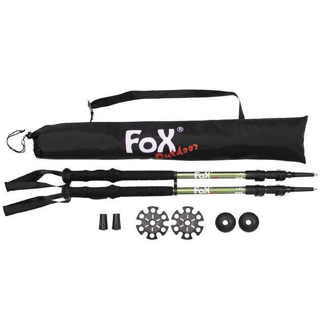 Fox Aluminum Trekking Poles "Lusen", Foam Grip