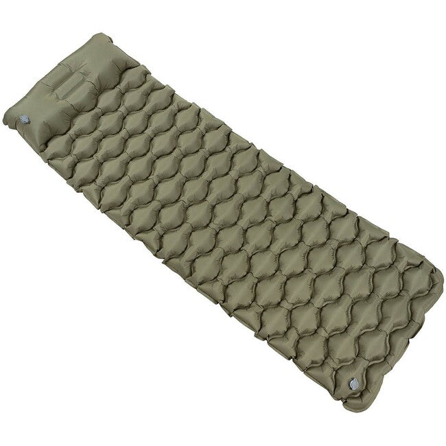 Fox Inflatable Sleeping Pad with Pillow, Olive