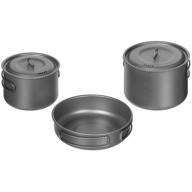 Fox Outdoor 5-Piece Tableware Set, Titanium