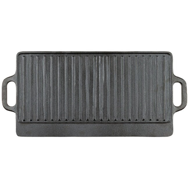 Fox Outdoor Grilling Pan, Cast Iron, approx. 50 x 23 x 1.5 cm