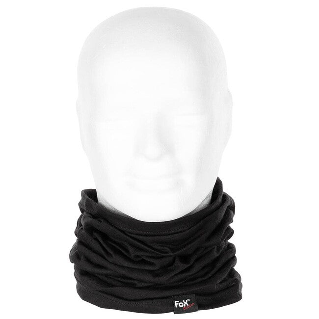 Fox Outdoor Neck Gaiter, Merino Lite, Black