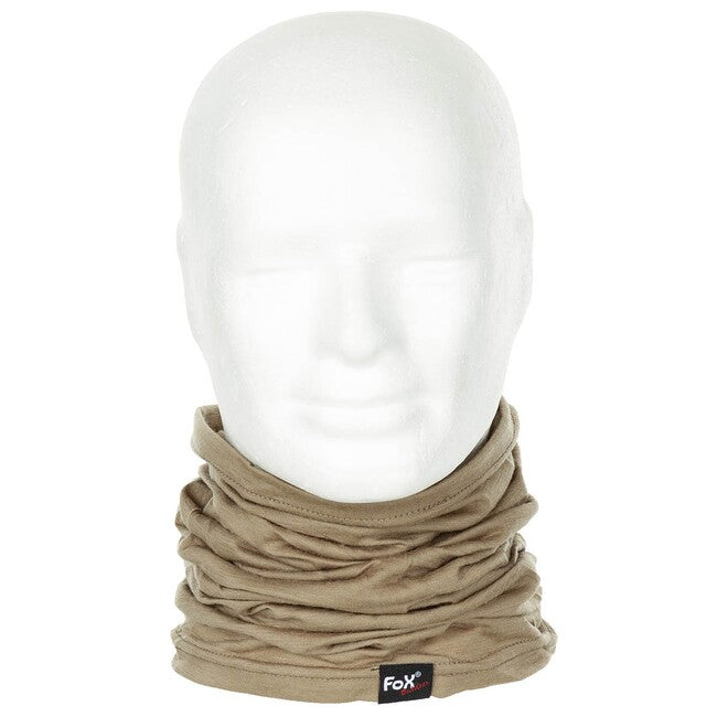 Fox Outdoor Neck Gaiter, Merino Lite, Coyote Tan