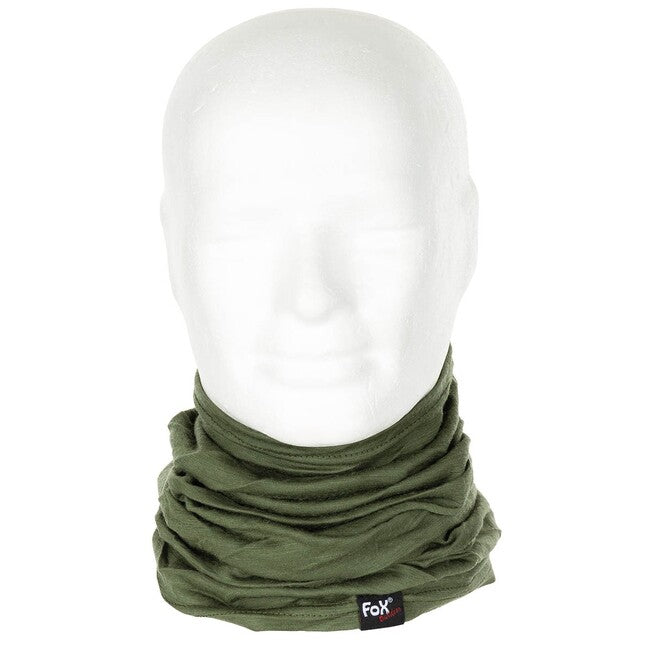 Fox Outdoor Neck Warmer, Merino Lite, OD Green