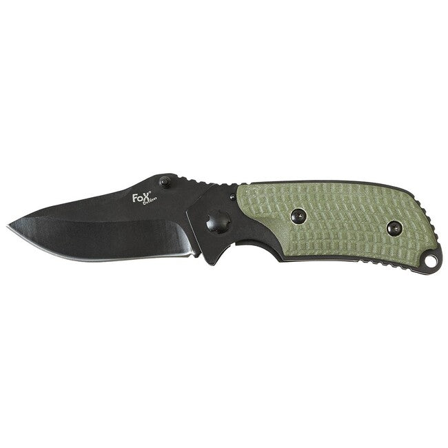 Fox Outdoor Jack Folding Knife, Micarta Handle, Black