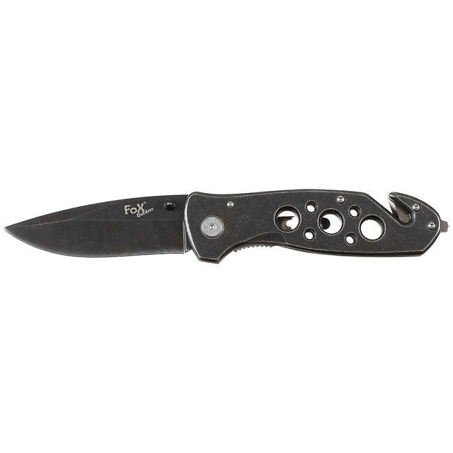 Fox Outdoor Jack Single-Hand Knife, Metal Handle