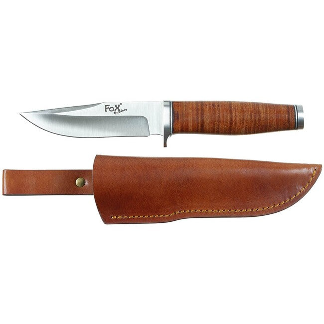 Fox Outdoor Nôž Pathfinder, Ranger 11, kožená rukoväť, s puzdrom