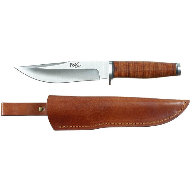 Fox Outdoor Pathfinder Ranger 16 Knife, Leather Handle, with Sheath