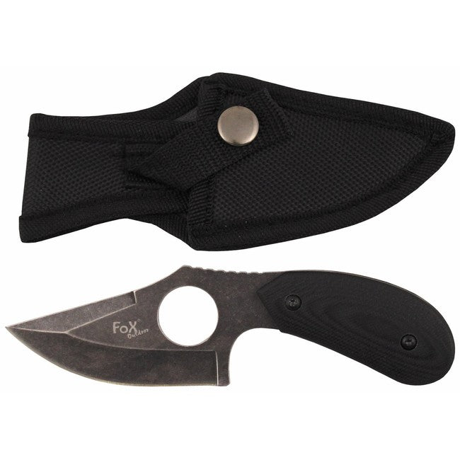 Fox Outdoor Finger Knife, with Hole