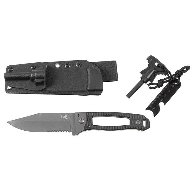 Fox Outdoor Scorpion Knife, G10 Handle, with Kydex Sheath