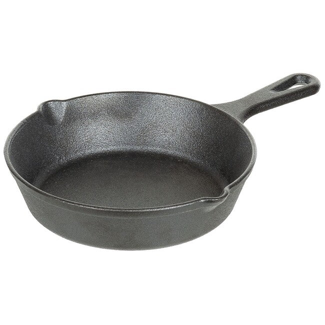 Fox Outdoor Cast Iron Frying Pan with Handle, Diameter Approx. 20 cm