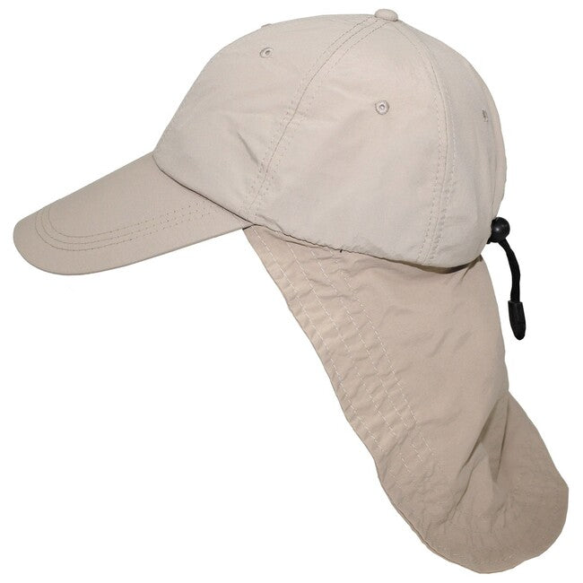 Fox Outdoor Sahara Cap with Neck Protector, Beige