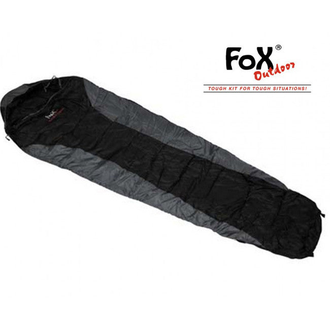Fox spacák Mumia economic +/ - 0°C, čierno - šedý