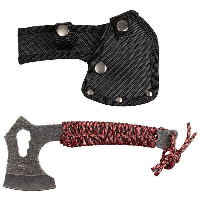 Fox Tomahawk, Redrope, Stone Washed, Wrapped Handle