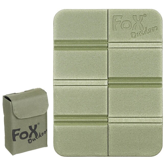 Fox Outdoor Thermal Seat Pad Foldable with Molle Pocket, Olive