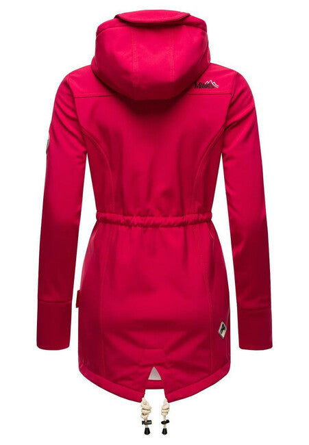 Marikoo ZIMTZICKE P dámska zimná softshell bunda s kapucňou
