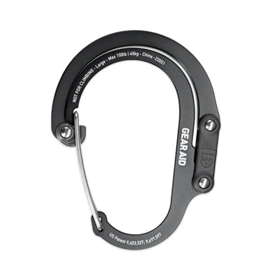 GearAid Carabiner, Black, L