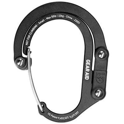 GearAid Carabiner, Black, S