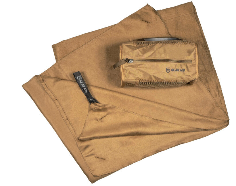 GearAid Microfiber Towel, Coyote, 75 x 120 cm