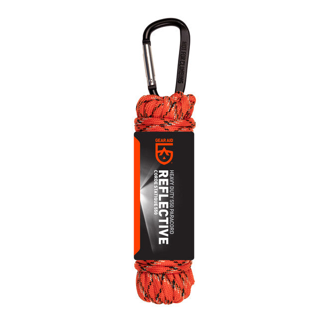 GearAid Paracord 550' 9m Orange Reflective
