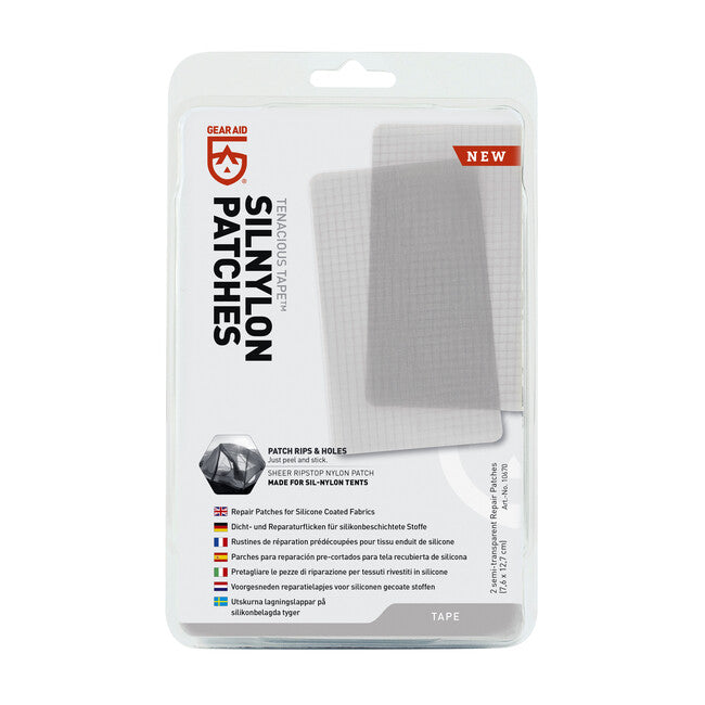 GearAid Tenacious Tape Silnylonové náplasti polopriehľadné 2 ks