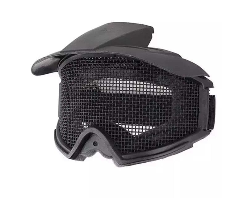 GFC Tactical ASG Mask with Mesh and Shield, Black
