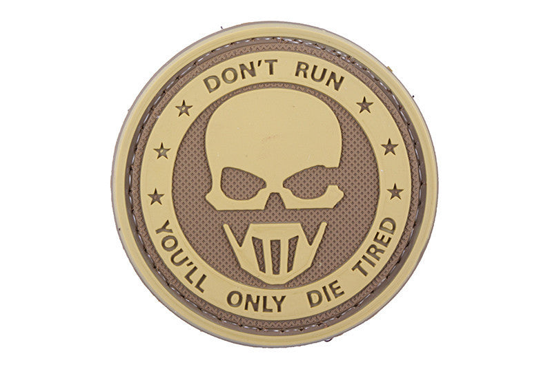 WARAGOD Don't Run Patch 5cm, Tan