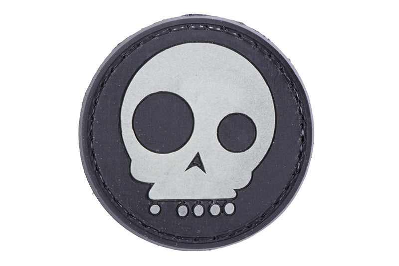 WARAGOD Tactical Funny Skull Patch 4cm, Black