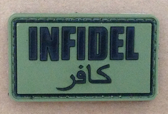 WARAGOD Infidel Patch 5 x 3cm, Olive