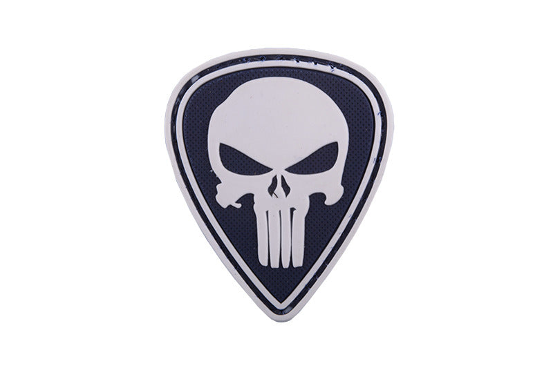 WARAGOD Punisher Patch 5 x 4cm, Black-White