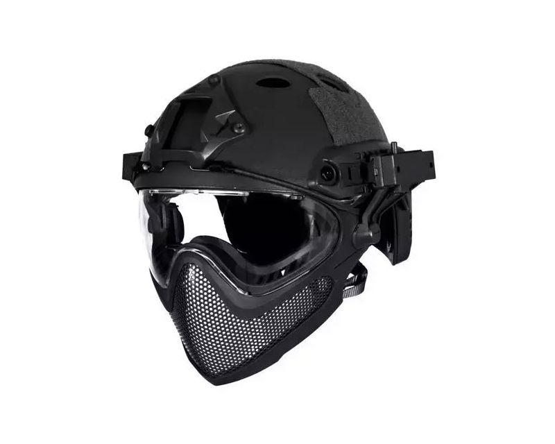 GFC Tactical ASG Tactical Fast PJ Piloteer II Helmet, Black